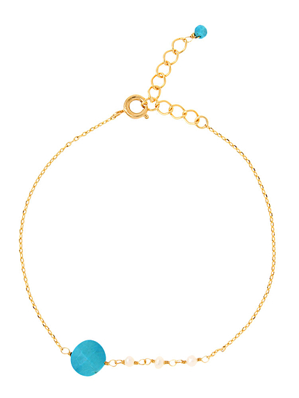 【goods】Ｔｕｒｑｕｏｉｓｅ＆パール　ブレス