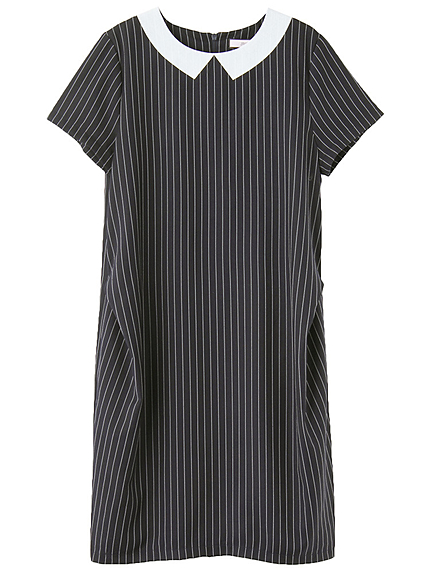 衿プリントワンピース