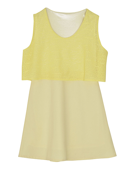 【DATE】レイヤード総レースワンピース