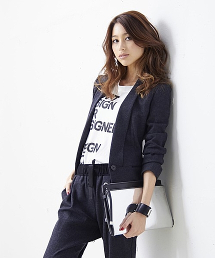 BiーcolorClutchバッグ