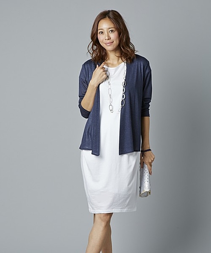 ディオラマプレーティングジャージーワンピース