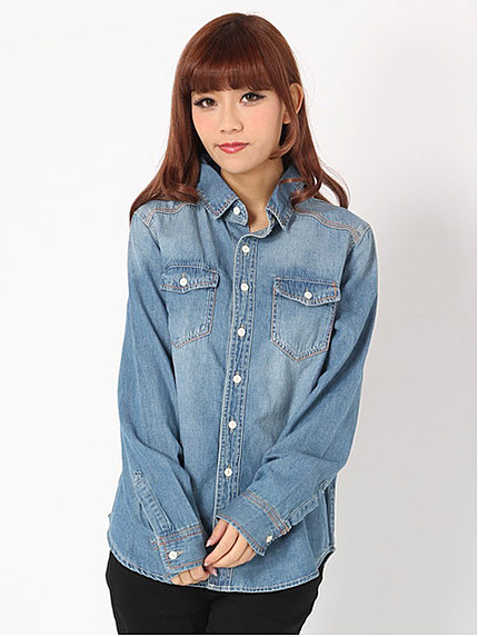 ステッチコットンシャツ