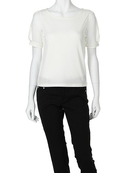 【DUO】 オーガンジースリーブカットソー