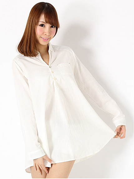 カラーシャツチュニック