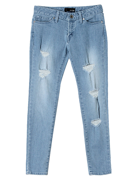 クラッシュスキニーdenimパンツ