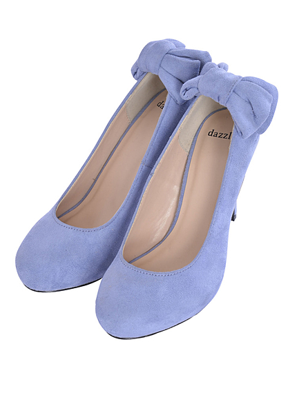 【goods】ラウンドトゥーバックリボンパンプス