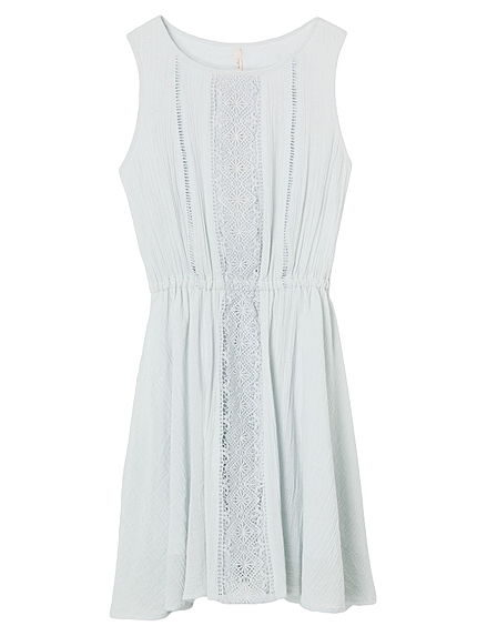 フレアコットンレースワンピース