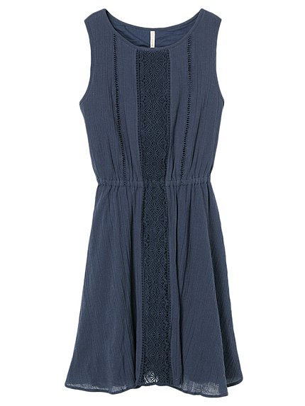 フレアコットンレースワンピース