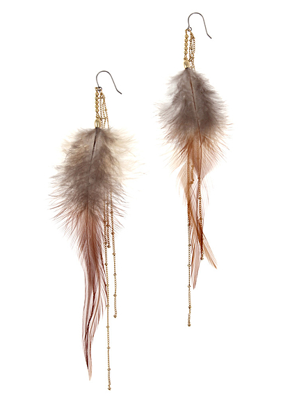 フェザーチェーンピアス