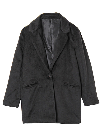 シャギーコクーンコート