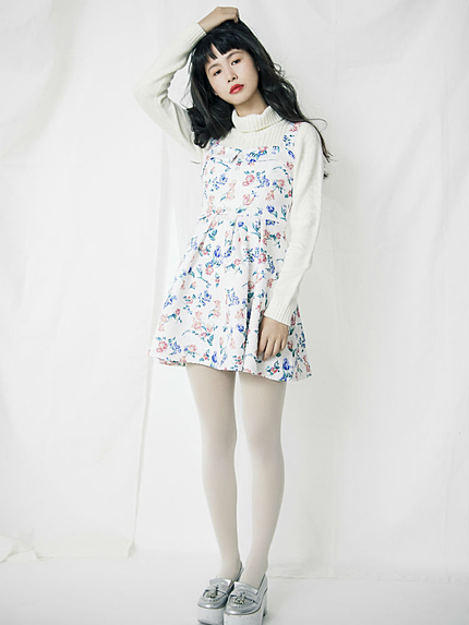 オリジナルフラワードットワンピース