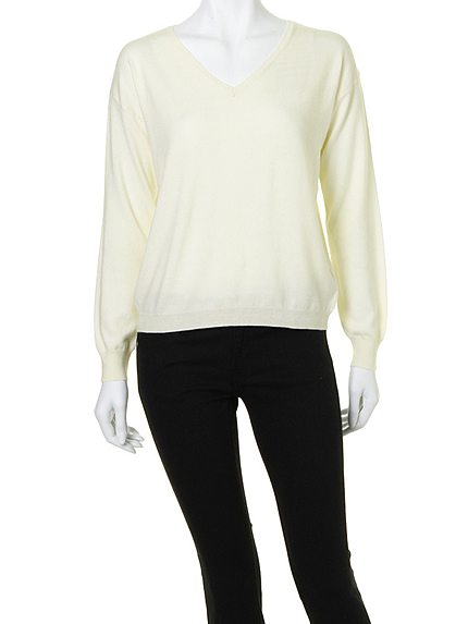 【DUO】 RN BASIC SIMPLE Vネックニット