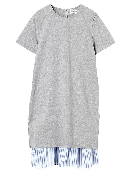 ジップカットソーワンピース