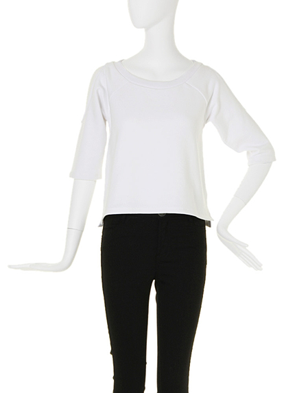 【CASUAL】ショルダーデザインスウェットトップス