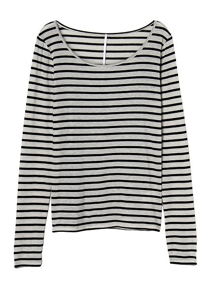 カラーボーダーロンT