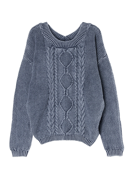 2WAYブリーチケーブルニット