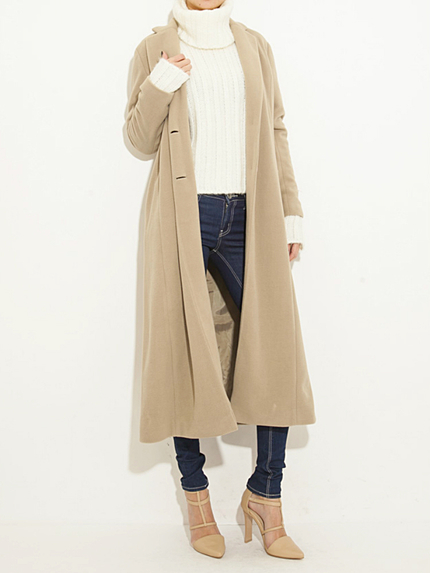 Warmスリムロングコート