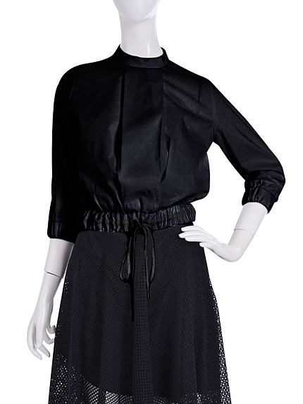 スタンドネックブラウス【2015夏新作】