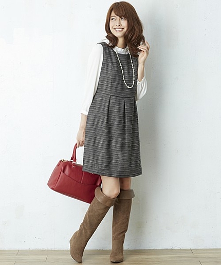 ミックスラメツイードワンピース