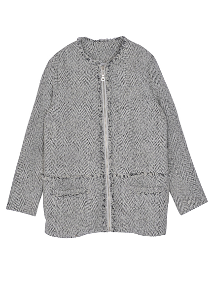 DENIM TWEEDコクーンジャケット