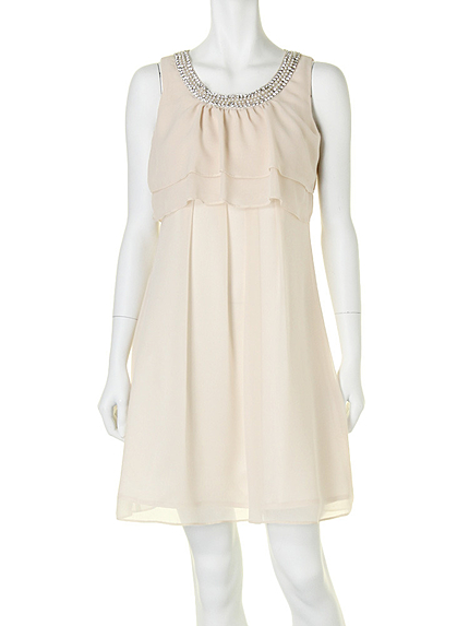 【DUO】 シフォンレイヤードワンピース