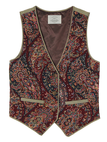 ペイズリーゴブランベスト