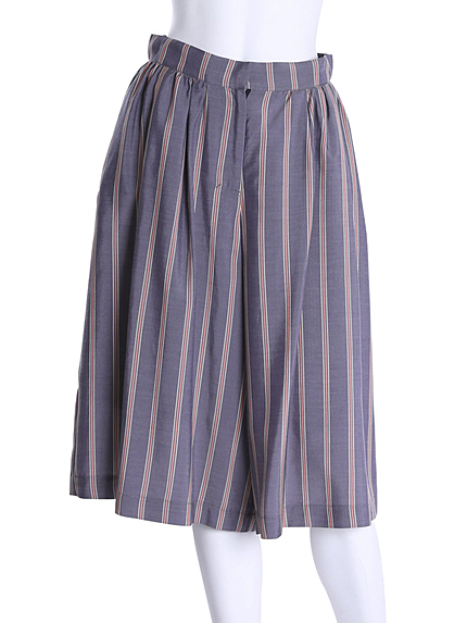 【LUX】 ストライプキュロットパンツ