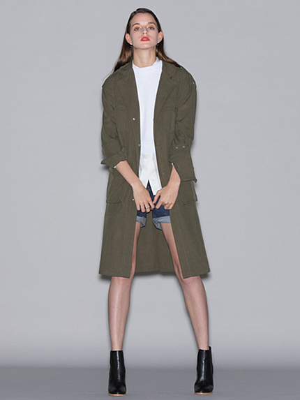 ロールアップデニムハーフパンツ