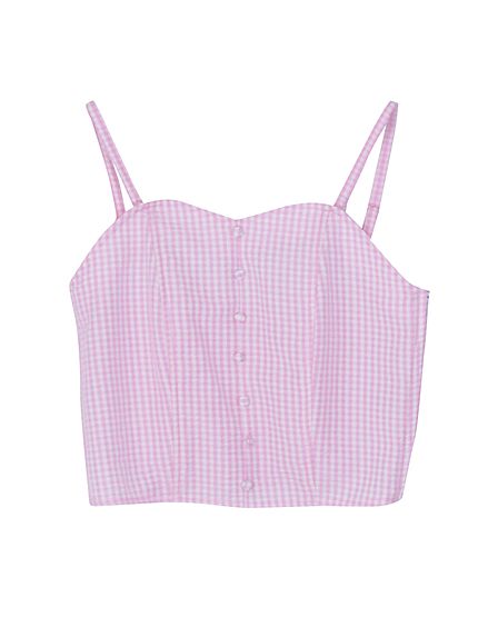 ギンガムチェックビスチェ