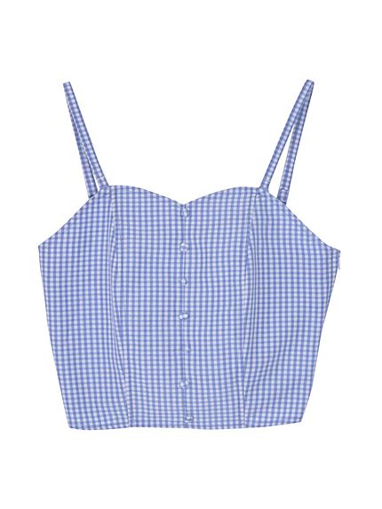 ギンガムチェックビスチェ