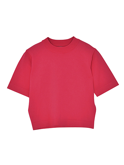 半袖ちびニット