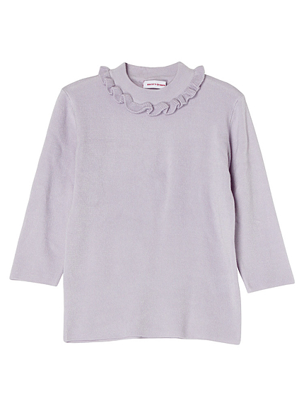 H/Gフリルハイネックニット