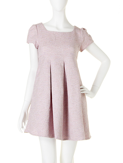 【Ｗ】PINKツイードAラインワンピース