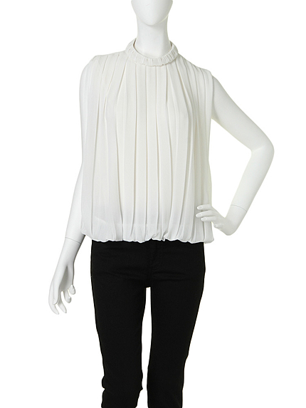 シフォンプリーツブラウス