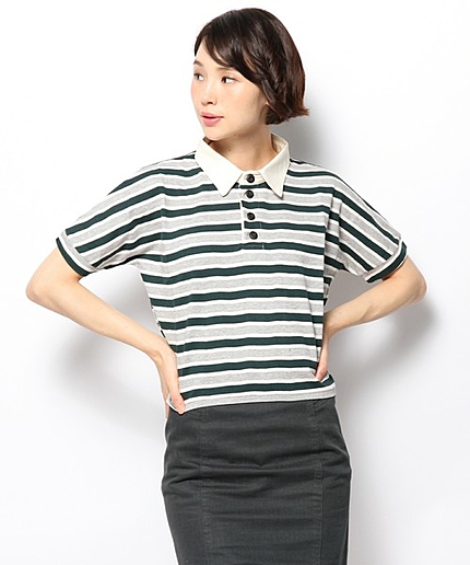 03クロップドポロシャツ