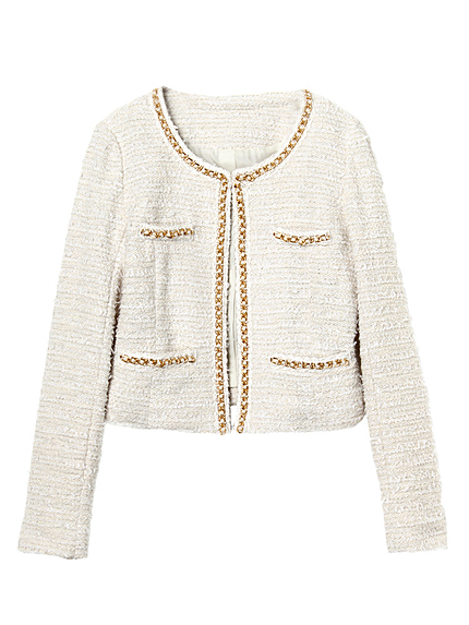 ニットツイードジャケット