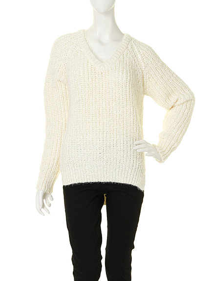 テープシャギーBigニットプルオーバー