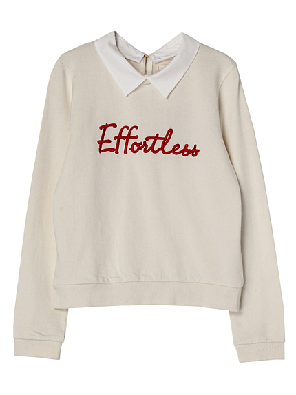 【dazzlin】Effortless裏毛トップス