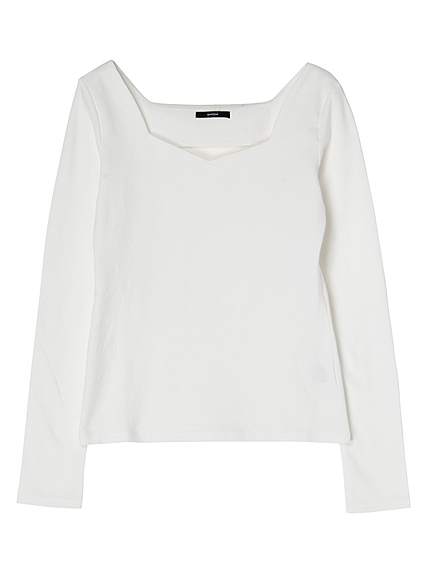 VデコルテロングTシャツ