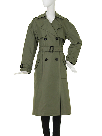 【CASUAL】ロングシルエットトレンチコート