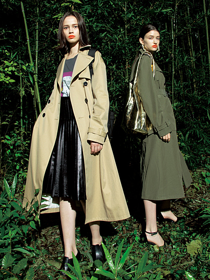 【CASUAL】ロングシルエットトレンチコート