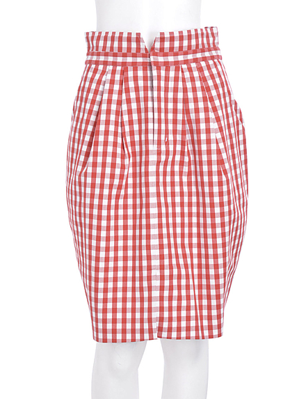 【dazzlin】ギンガムチェックタイトスカート