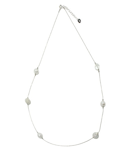 ミラーボール＆パールネックレス