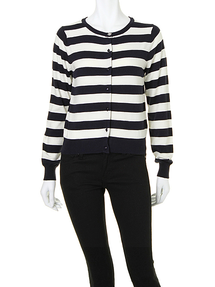 【DUO】 RNボーダーニットカーデ