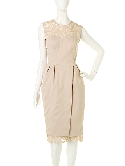 スカラップレースコクーンワンピース