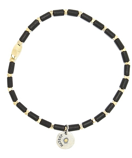 ウッドビーズチューブブレスレット