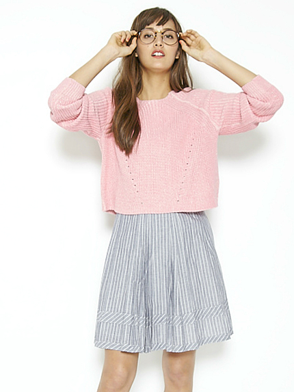 【DUO】 コットンAC 片あぜニット