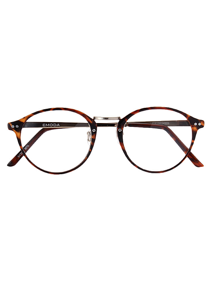 メタルテンプル伊達眼鏡