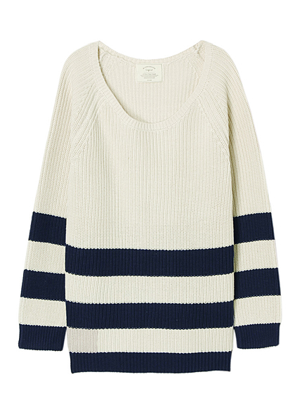 ハーフボーダーニット