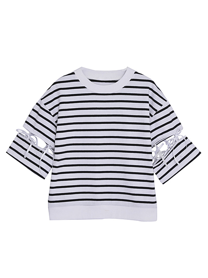 リボンスリーブプルオーバー【2015春新作】